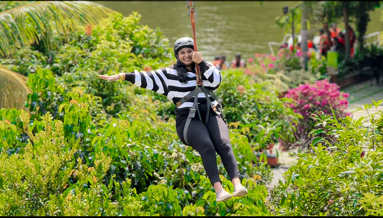 Zip line at Thanima Farm Life
